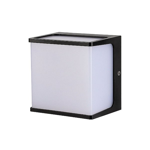 ARANDELA NORDECOR 2464 LED ELION IP65 8W 3000K PRETO ABS