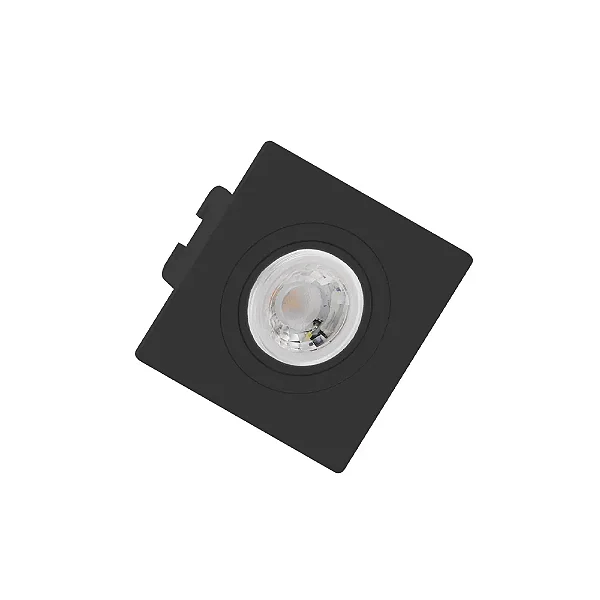 SPOT SAVE ENERGY SE-330.1272 EMBUTIR QUADRADO MINI DICRÓICA MR11 PRETO