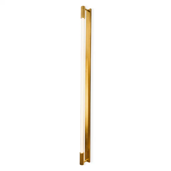 ARANDELA USINA 16520/60 LOURE DOURADO Ø52X670X75MM 1 T8 LED 60CM