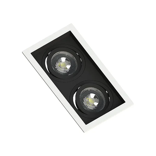 SPOT SAVE ENERGY SE-330.2908 EMBUTIR PAR20 MULTI DUPLO FACE RECUADA PRETO/BRANCO E-27