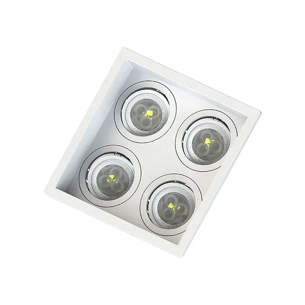 SPOT SAVE ENERGY SE-330.3127 EMBUTIR MR11 QUADRUPLO FACE RECUADA BRANCO GU10