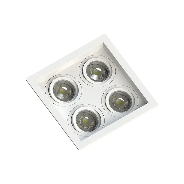 SPOT SAVE ENERGY SE-330.2895 EMBUTIR MR16 QUADRUPLO FACE RECUADA BRANCO GU10