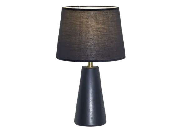 ABAJUR SINDORA DCT00535 METAL PRETO/ CUPULA LINHO PRETO Φ25X43CM E-27