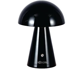 ABAJUR SINDORA DCT02508 METAL PRETO BATERIA RECARREGÁVEL (USB) 10X21CM 2W 120LM 3000K 6000K