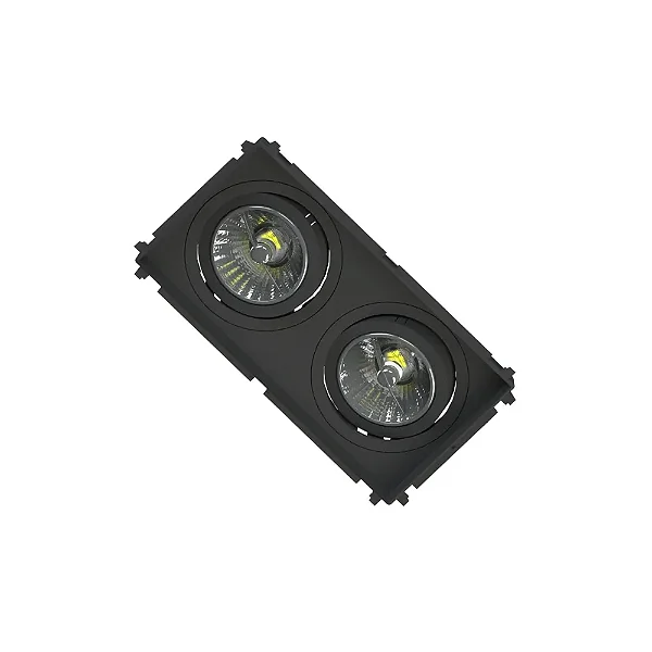 SPOT SAVE ENERGY SE-330.2959 EMBUTIR AR70 MULTI DUPLO NO FRAME PRETO GU10