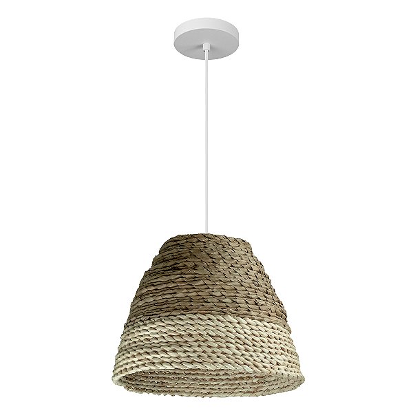 PENDENTE NUSA FIBRA NATURAL Ø330CM OCRE 1XE27