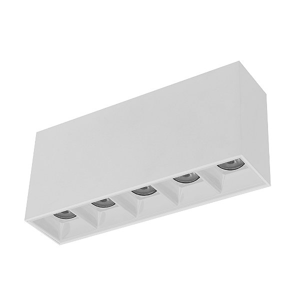 SPOT BLUMENAU 50223004 IRIS LED SOBREPOR ALUMÍNIO PC 10W 3.000K BRANCO