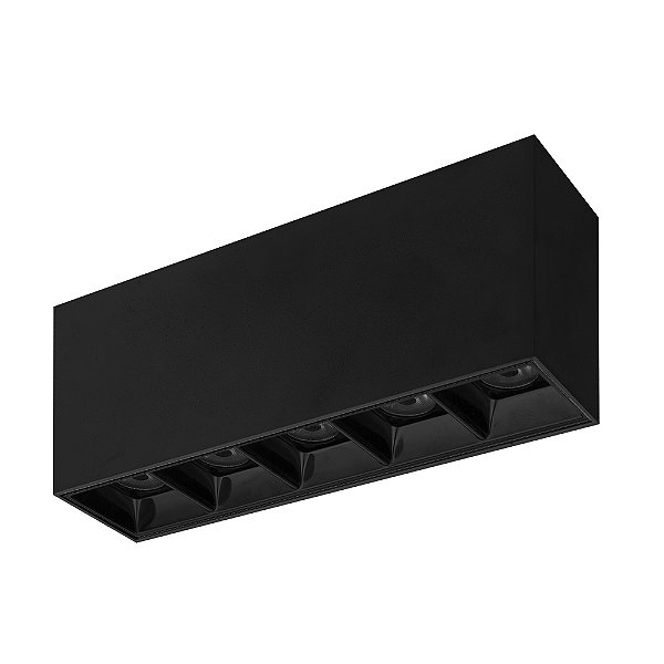 SPOT BLUMENAU 50223001 IRIS LED SOBREPOR ALUMÍNIO PC Bivolt 10W 3.000K PRETO