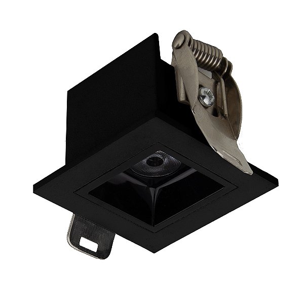 SPOT BLUMENAU IRIS LED EMBUTIR PRETO 3000K