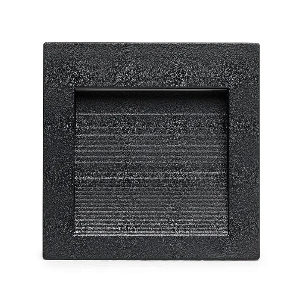 BALIZADOR SAVE ENERGY SE-355.1506 SOBREPOR PRETO 75X75X20MM 1,5W 3000K 60°