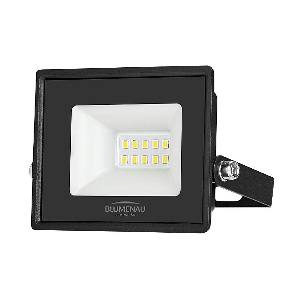 REFLETOR BLUMENAU 79103000 LED PRO 10W IP66 ALUMÍNIO RETANGULAR 3000K