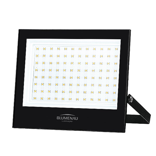 REFLETOR BLUMENAU 78100300 LED PRO 100W IP66 ALUMÍNIO QUADRADO 3000K