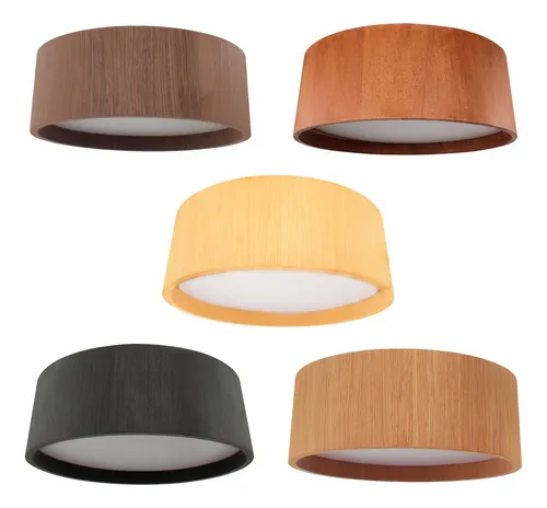 PLAFON ADRI WR8006PFIB WOOD REDONDO 80CM 6XE27