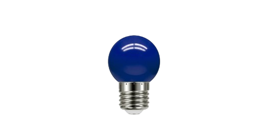 LÂMPADA LUMINATTI LM281 BOLINHA LED 6W AZUL 127V-220V