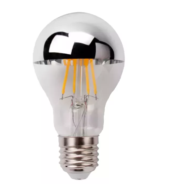 LÂMPADA LUMINATTI LM1061 BULBO LED FILAMENTO DEFLETORA CROMADA 4W LUZ AMBAR 127-220V E27