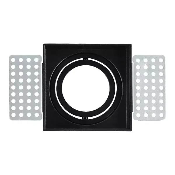 SPOT LUMINATTI LM2646 CONNECT NO FRAME QUADRADO PARA LAMPADA MINI DICROICA MR11 BASE GU10 PRETO