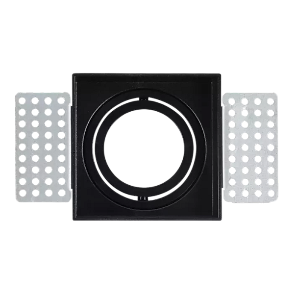 SPOT LM2648 CONNECT NO FRAME QUADRADO PARA LAMPADA DICROICA MR16 BASE GU10 PRETO