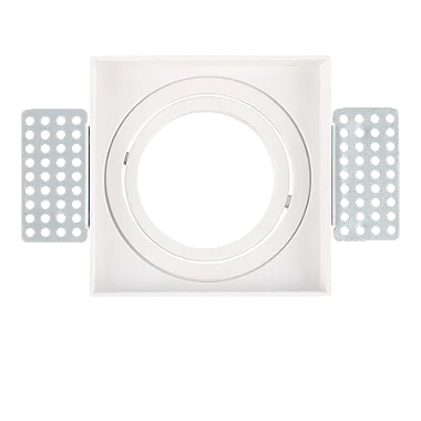 SPOT LUMINATTI LM2649 CONNECT NO FRAME QUADRADO PARA LAMPADA AR70 BASE GU10 BRANCO