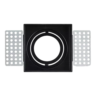 SPOT LUMINATTI LM2656 CONNECT NO FRAME QUADRADO PARA LAMPADA AR111 BASE GU10 PRETO