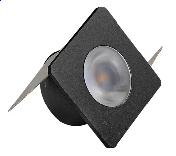 SPOT LM620 LED MINI EMBUTIDO PRETO 1W 2700K 127/220V