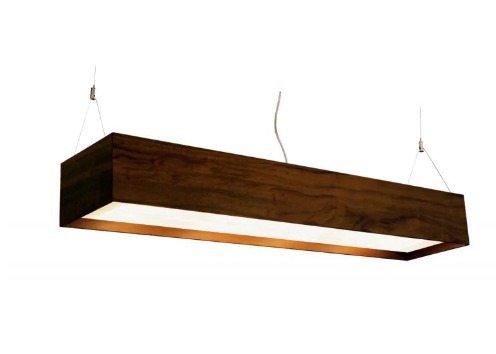PENDENTE FOX LUSTRES L101 SCALA 13X125X10CM MADEIRA, MDF, CABO DE AÇO E ACRÍLICO 2XT8