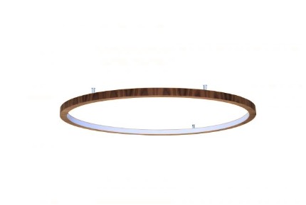 PLAFON FOX LUSTRES P351 LED Ø4X60CM MADEIRA MDF E ACRILICO 3000K