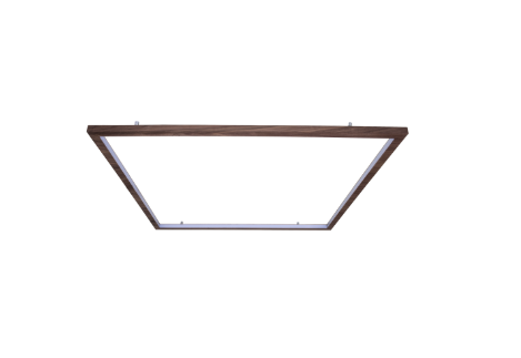 PLAFON FOX LUSTRES P359 LED 4X80X80CM MADEIRA MDF E ACRILICO 3000K 38W