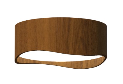 PLAFON FOX LUSTRES P84 Ø40X16CM MADEIRA MDF E ACRÍLICO 3XE27
