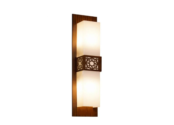 ARANDELA FOX LUSTRES AR07 LASER 55X15X9CM MADEIRA MDF E ACRÍLICO 2XE27