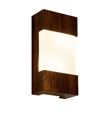 ARANDELA FOX LUSTRES AR18 30X15X9CM MADEIRA, MDF E ACRÍLICO 2XE27