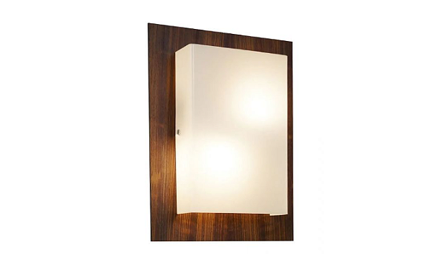 ARANDELA FOX LUSTRES AR19 CLEAN 35X25X9CM MADEIRA, MDF E ACRÍLICO 2XE27