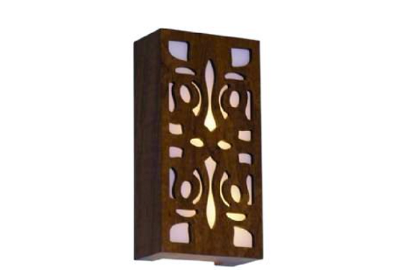 ARANDELA FOX LUSTRES AR23 LASER 30X17X9CM MADEIRA, MDF E ACRÍLICO 2XE27