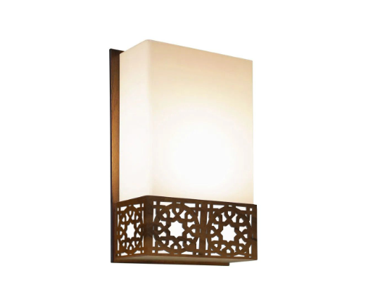 ARANDELA FOX LUSTRES AR25 LASER 30X20X9CM MADEIRA, MDF E ACRÍLICO 1XE27