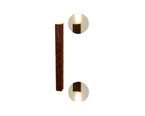ARANDELA FOX LUSTRES AR36-G SCALA 100X5X5CM MADEIRA E MDF E 2XGU10