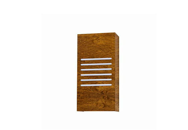 ARANDELA FOX LUSTRES AR41 CLEAN 30X15X9CM MADEIRA, MDF E ACRÍLICO 2XE27