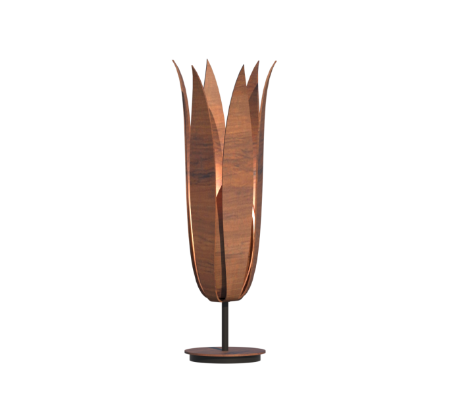 ABAJUR FOX LUSTRES 5335 LÍRIO 55X22X22CM MADEIRA E MDF 1XE27