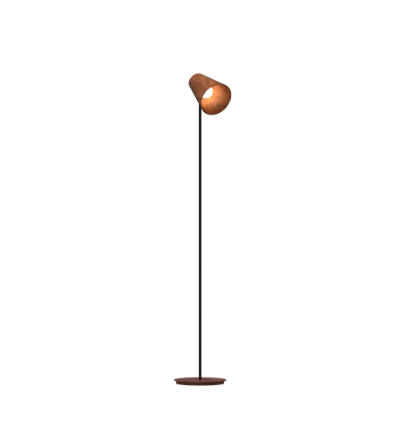 COLUNA FOX LUSTRES 5413 CÔNICO 160X26X30CM MADEIRA, MDF E AÇO CARBONO 1XE27
