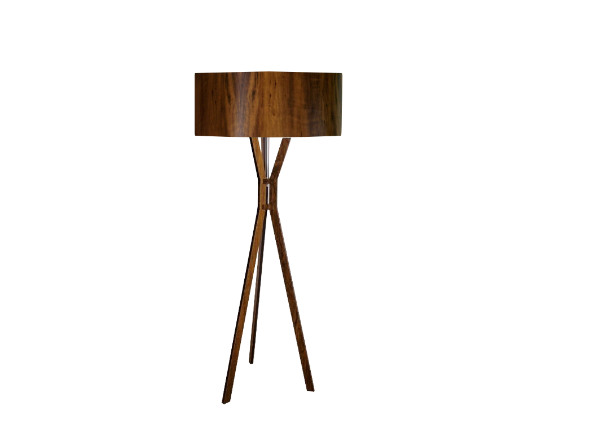 COLUNA FOX LUSTRES 5420M CLEAN Ø65X152CM MADEIRA, MDF E CÚPULA DE MADEIRA 1XE27