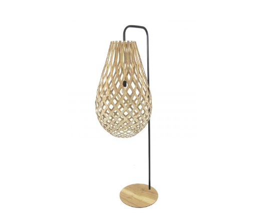 COLUNA FOX LUSTRES 5426 RAIZEN 160X45X60CM MADEIRA, MDF, AÇO CARBONO E ACRÍLICO 1XE27