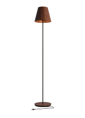 COLUNA FOX LUSTRES 5452 CÔNICO Ø28X160 MADEIRA, MDF E AÇO CARBONO 1XE27