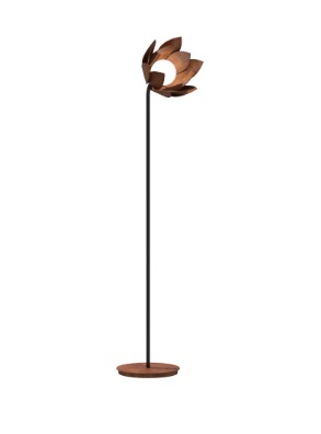 COLUNA FOX LUSTRES 5485 LÍRIO 160X30X45CM MADEIRA, AÇO CARBONO E VIDRO 1XG9