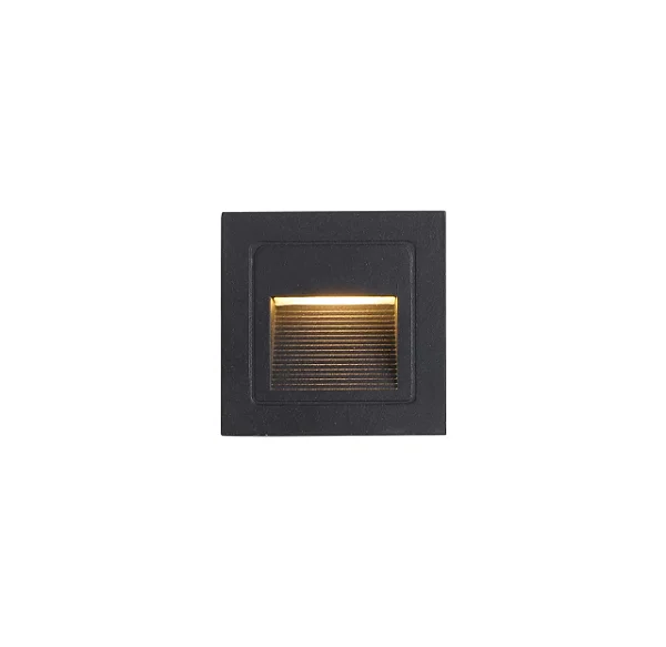 BALIZADOR NORDECOR 2446 EMB. PRETO LINDER 3W LED 3000K 60°