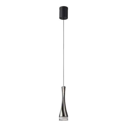 PENDENTE NORDECOR 2569 LED NOET 3M 5W 3000K PRETO ONIX