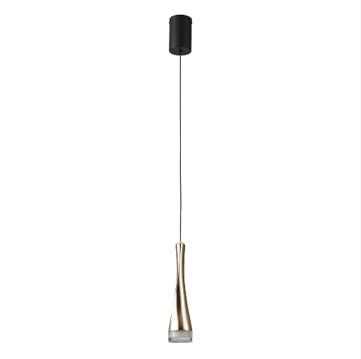 PENDENTE NORDECOR 2570 LED NOET 3M 5W 3000K OURO CHAMPAGNE