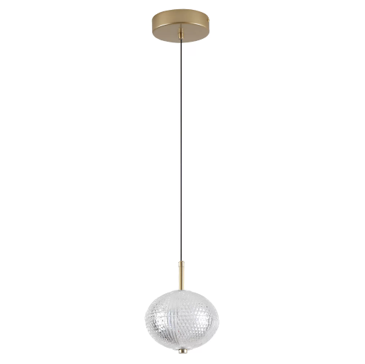 PENDENTE NORDECOR 2794 LED LUSE 7W 3000K OURO CHAMPAGNE