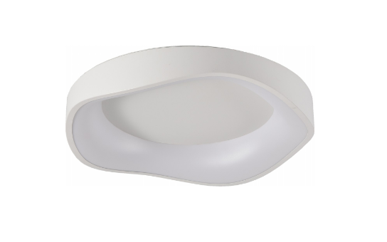 PLAFON SKYLIGHT SKY-4041BR EDGE Ø40CM BRANCO 3000K 2.080LM METAL E ACRÍLICO
