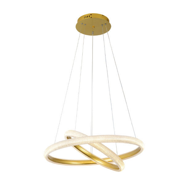 PENDENTE SKYLIGHT SKY-4010DO APOGEU DOURADO Ø60XØ40CM 3M D/ CABO 3000K 62W