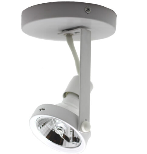 SPOT SKYLIGHT SKY-140BR BRANCO USUAL P/TRILHO CANOPLA AR70 METAL 1XGU10