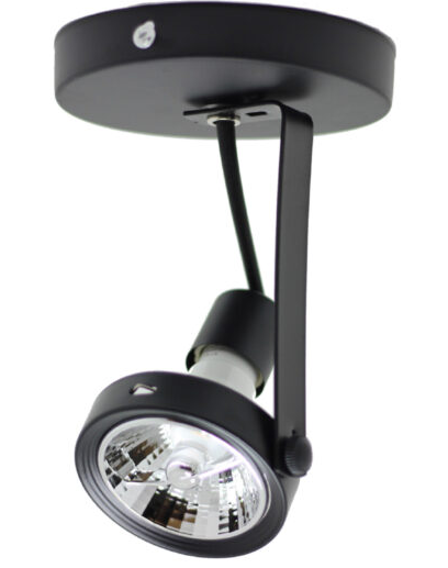 SPOT SKYLIGHT SKY-140PT PRETO USUAL P/TRILHO CANOPLA AR70 METAL 1XGU10