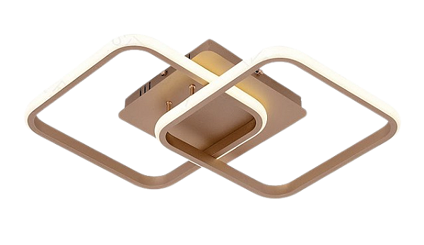 PLAFON SINDORA QX05460 Φ40×40x7,5CM METAL DOURADO E SILICONE 38W MULTITEMPERATURA
